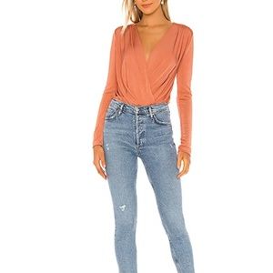 Turnt bodysuit in ginger spice Free People